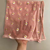 روسری زنانه مدل توری گل بابونه ای کد 60