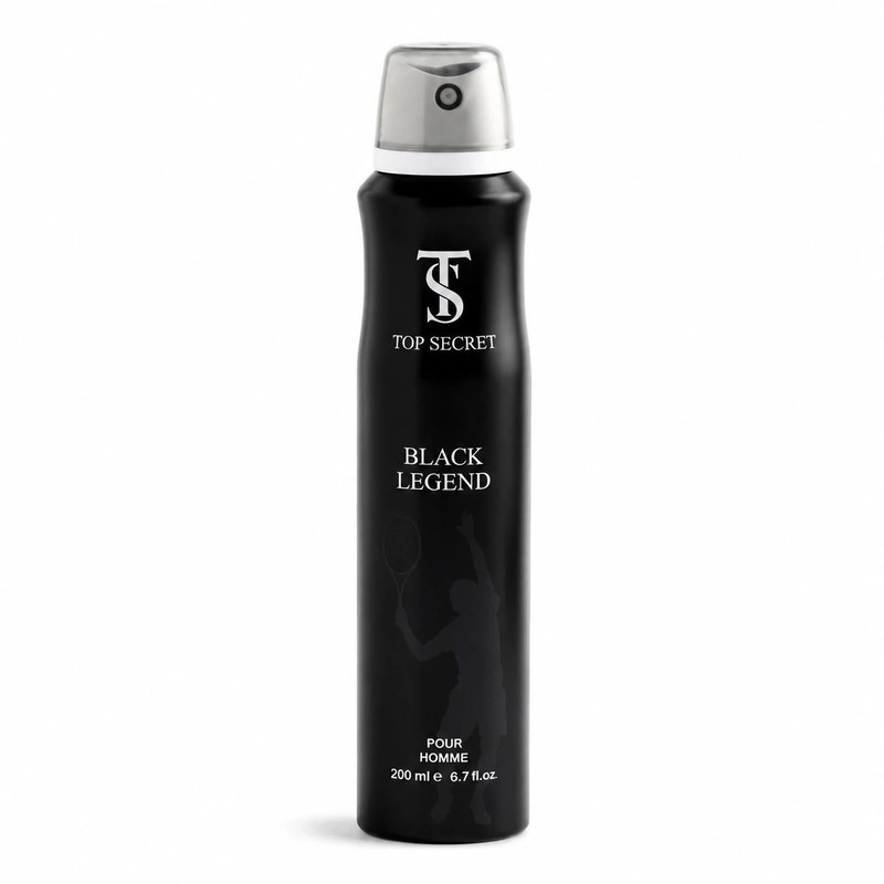 اسپری ضدتعریق مردانه تاپ سکرت مدل Black Legend حجم 200 میلی‌لیتر