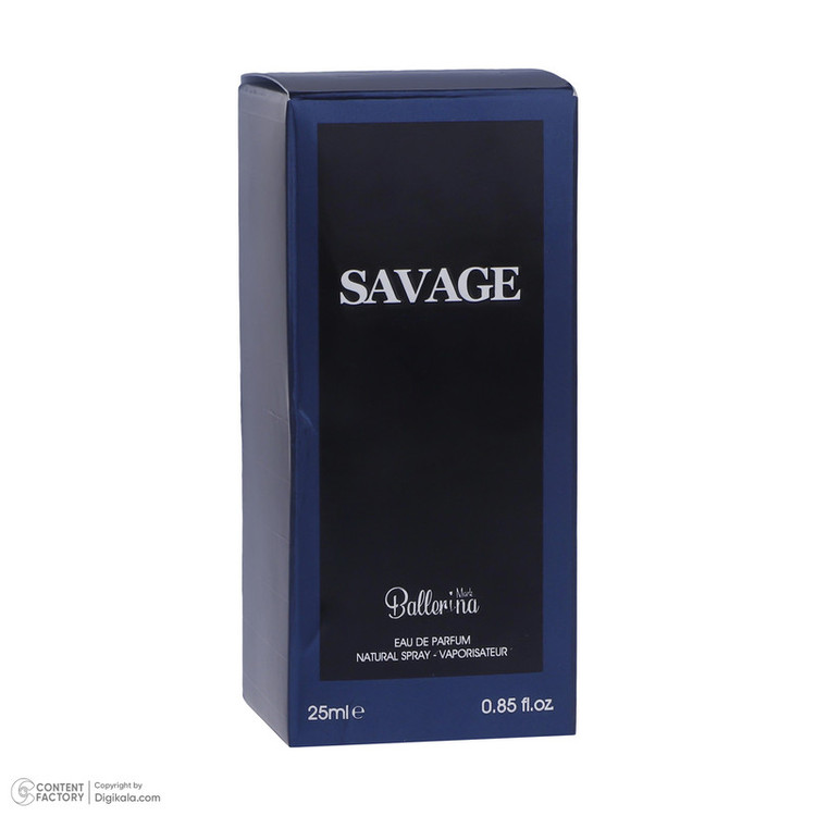 ادو تویلت مردانه بالرینا مدل SAVAGE حجم 25 میلی لیتر