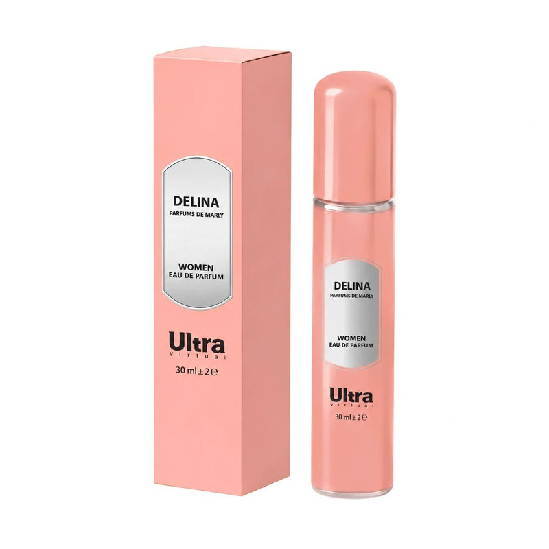 عطر جیبی زنانه اولترا ویرچوآل مدل Delina با رایحه شیرین و گلی حجم 30 میلی‌لیتر