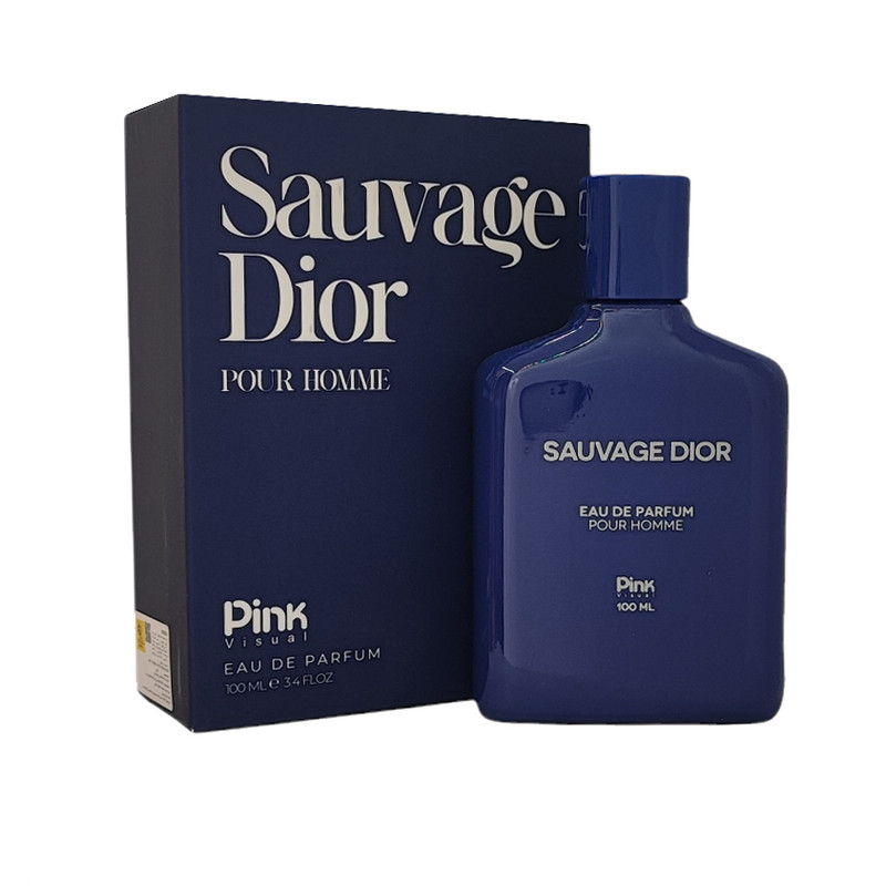 ادوپرفیوم مردانه پینک ویژوآل مدل Sauvage Dior با رایحه خنک حجم 100 میلی لیتر