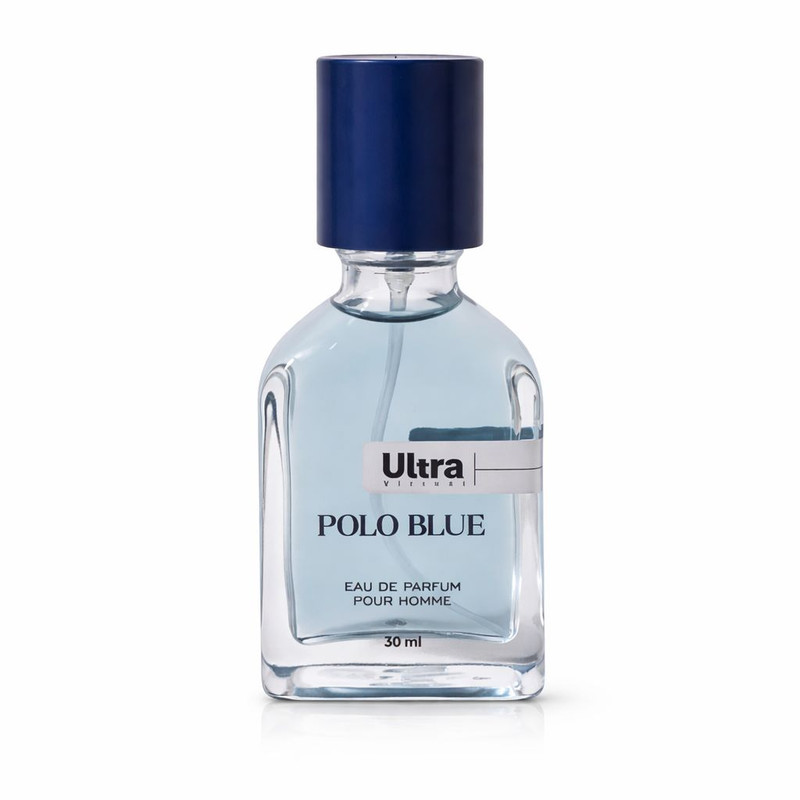 عطر جیبی مردانه اولترا ویرچوآل مدل Polo Blue با رایحه خنک حجم 30 میلی‌لیتر