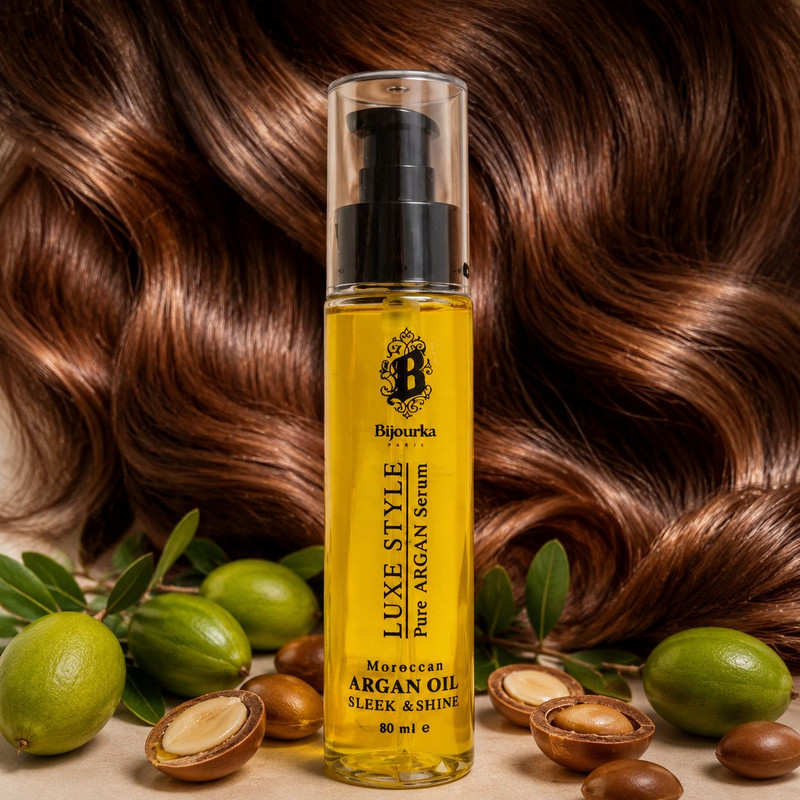 روغن آرگان بیجورکا مدل Luxe Style مناسب برای موهای خشک و آسیب دیده حجم 80 میلیلیتر