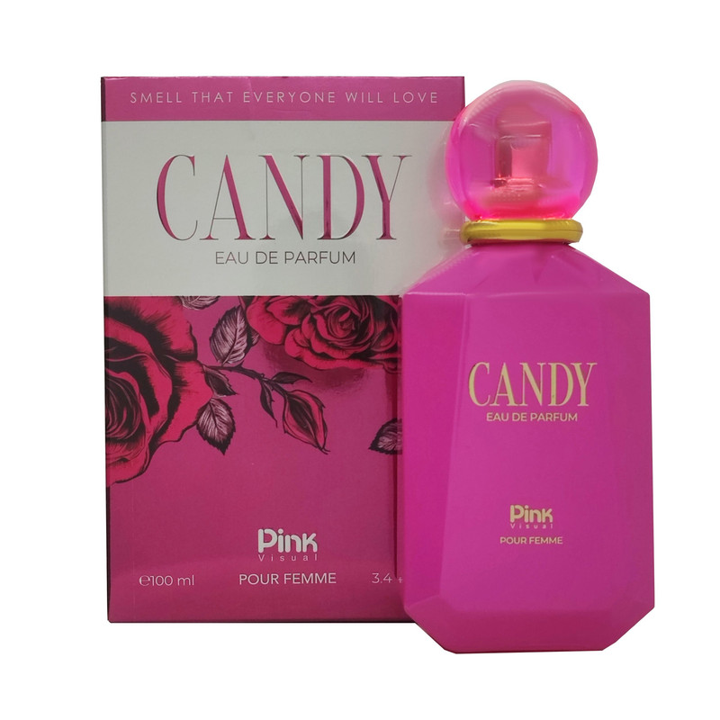ادوپرفیوم زنانه پینک ویژوآل مدل Candy حجم 100 میلی‌لیتر