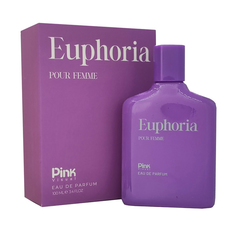 ادوپرفیوم زنانه پینک ویژوآل مدل Euphoria با رایحه گرم حجم 100 میلی‌لیتر