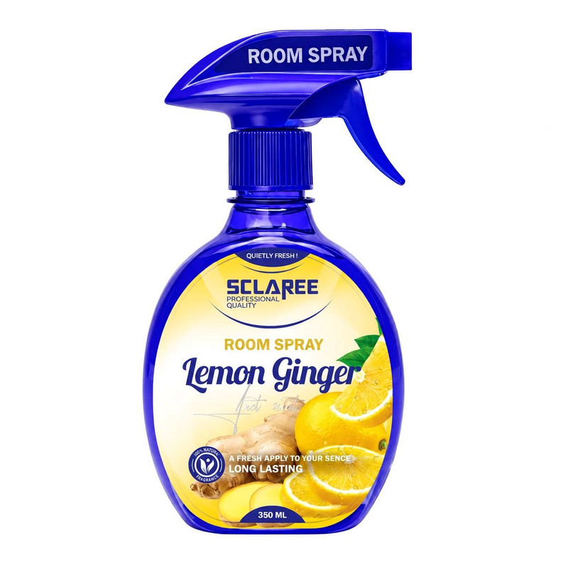 اسپری خوشبوکننده اسکلاره مدل Lemon Ginger رایحه شیرین حجم 350 میلی لیتر