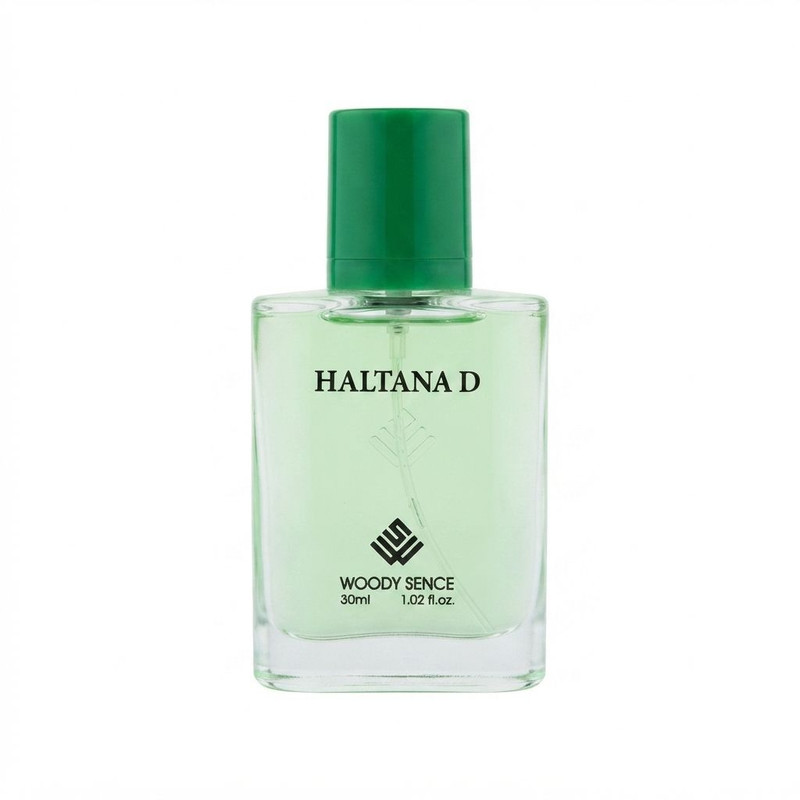 عطر جیبی مردانه وودی سنس مدل Haltana D با رایحه تند و چوبی حجم 30 میلی‌لیتر