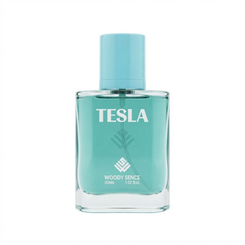 عطر جیبی وودی سنس مدل Tesla با رایحه شیرین و گلی حجم 30 میلی‌لیتر