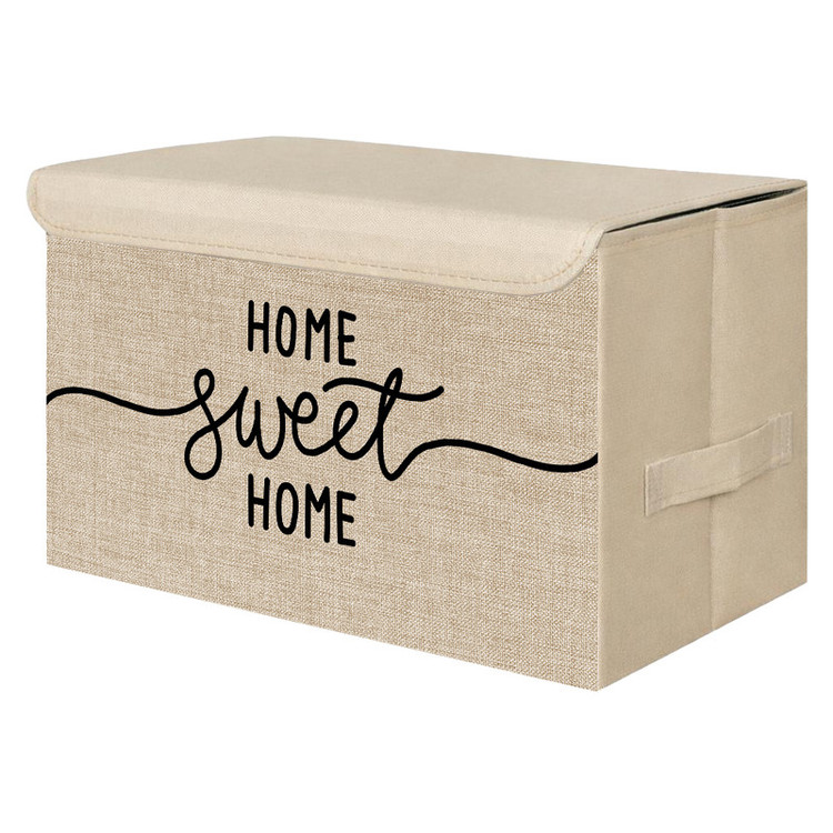 باکس لباس و نظم دهنده طرح لینن مدل HOME SWEET HOME کد S2
