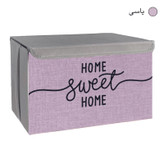 باکس لباس و نظم دهنده طرح لینن مدل HOME SWEET HOME کد S2