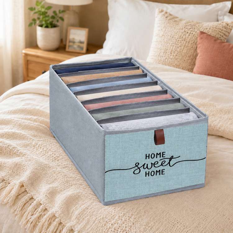 نظم دهنده لباس طرح لینن HOME SWEET HOME کد F1
