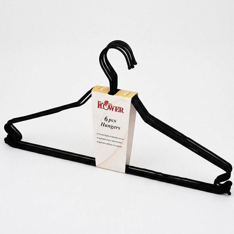 چوب لباسی فلاور مدل bl 06 بسته 6 عددی