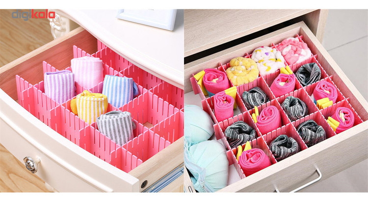 تقسیم کننده کشو مدل Drawer Organiser بسته 6 عددی