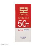 ژل کرم ضدآفتاب ساین اسکین بدون رنگ SPF50 مدل SynShield، مناسب پوستهای چرب، حجم 50 میلیلیتر