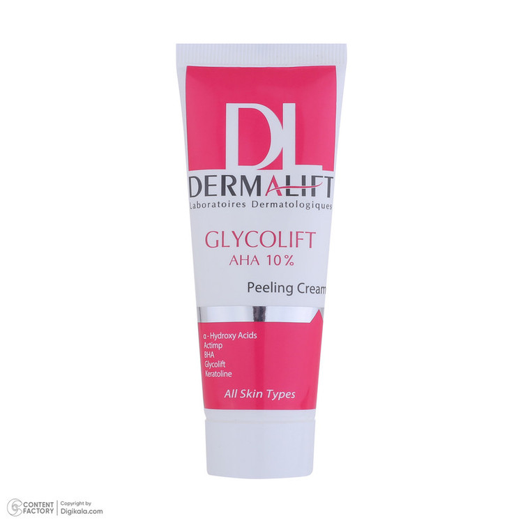 کرم لایه بردار صورت درمالیفت مدل Glycolift مناسب انواع پوست حجم 40 میلی لیتر