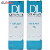 کرم مرطوبکننده پوست چرب درمالیفت مدل Hydralift AC Cream حجم 50 میلیلیتر بسته دو عددی