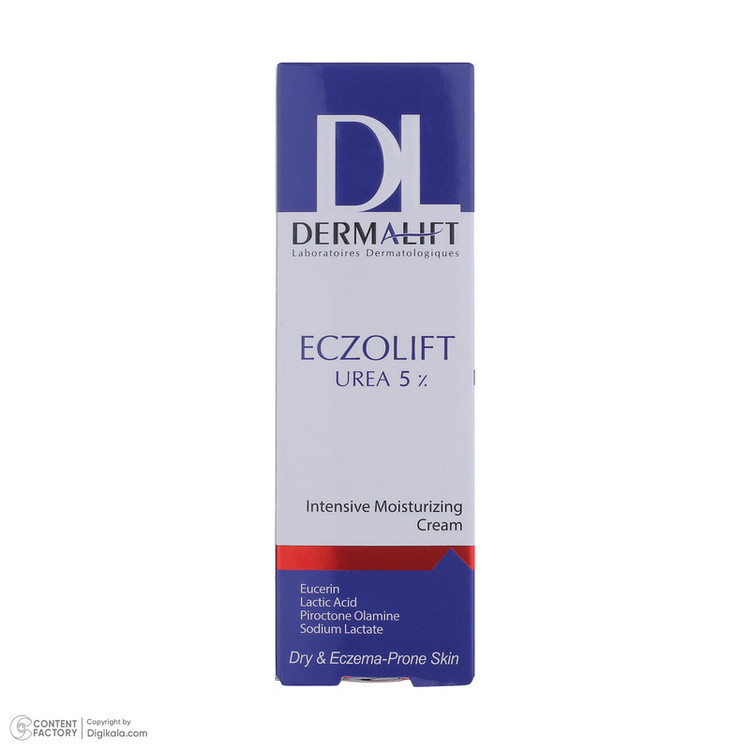 کرم مرطوب کننده صورت درمالیفت مدل ECZOLIFT UREA 5% مناسب پوستهای خشک حجم 50 میلی لیتر