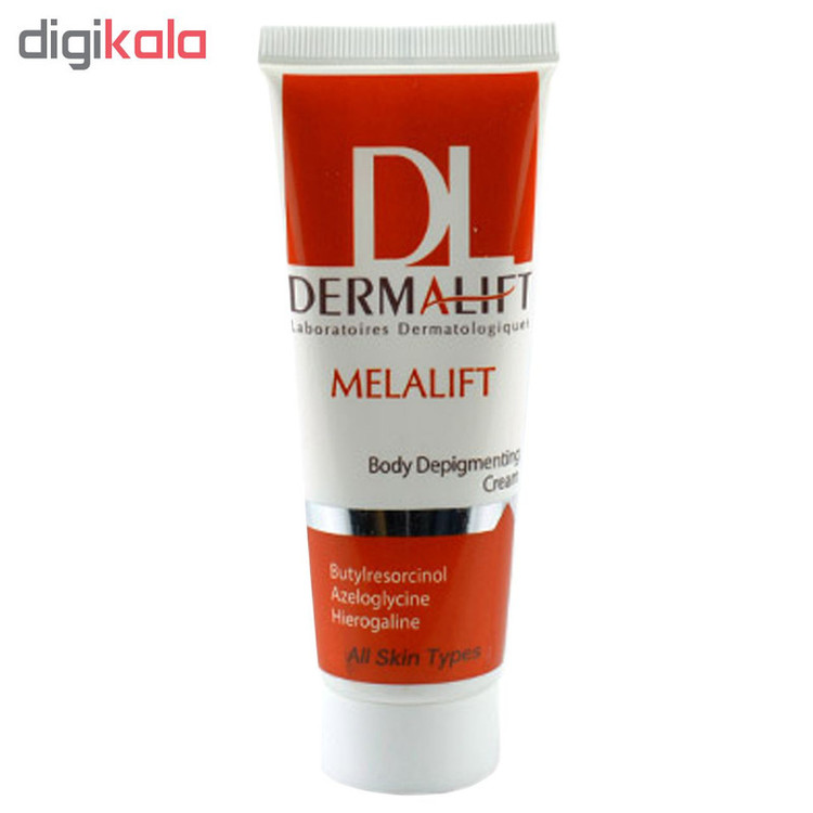 کرم روشن کننده بدن درمالیفت مدل Melalift حجم 50 میلی لیتر