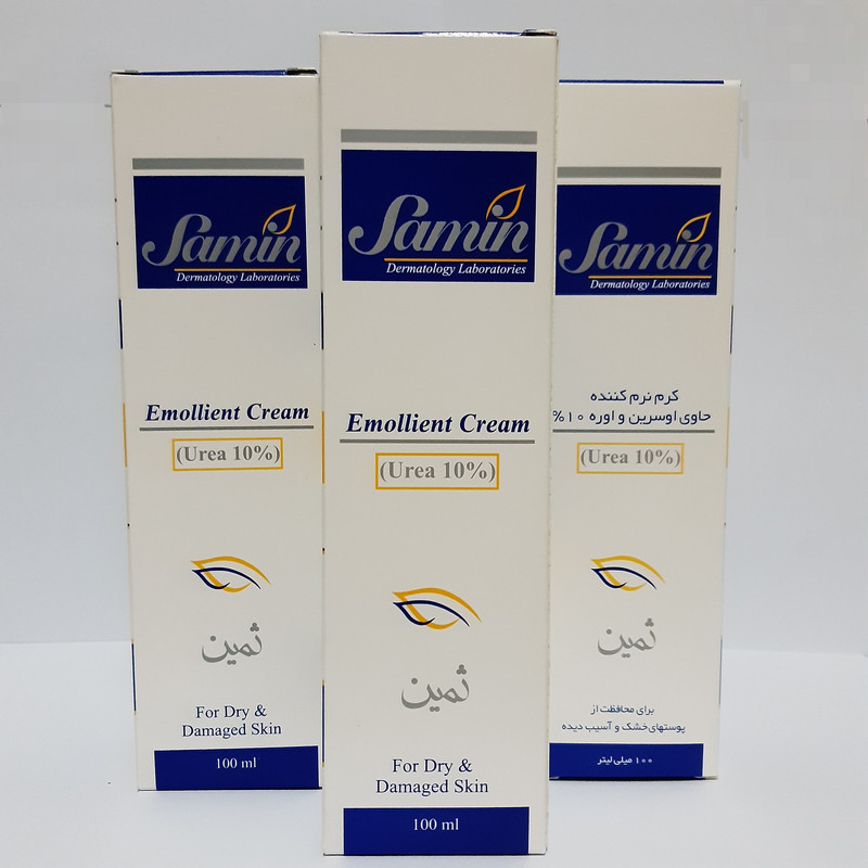 کرم نرم کننده ثمین مدل اوسرین و اوره 10 درصد حجم 100 میلی لیتر بسته 3 عددی