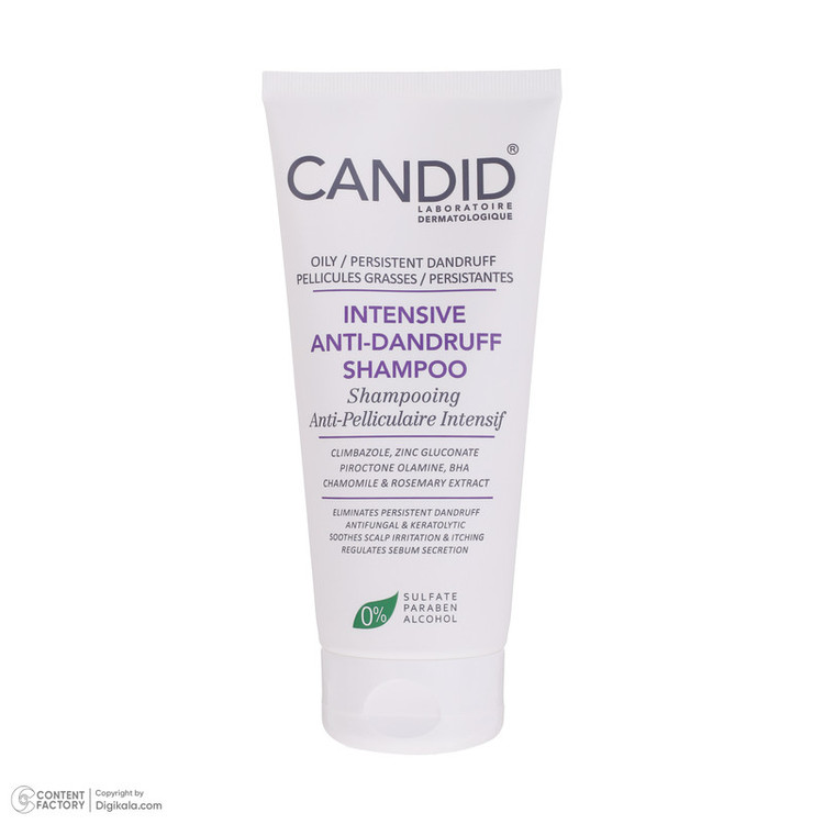 شامپو ضد شوره مو کاندید مدل intensive مناسب موهای چرب حجم 200 میلی لیتر