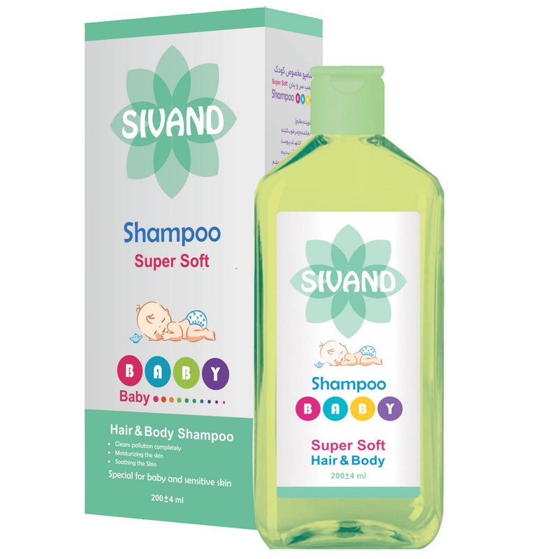 شامپو سر و بدن کودک سیوند مدل Super Soft حجم 200 میلی لیتر مجموعه 2 عددی
