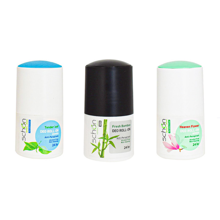 رول دئودورانت شون مدل Heaven flower و tender leaf و fresh bambo حجم 50 میلیلیتر مجموعه 3 عددی