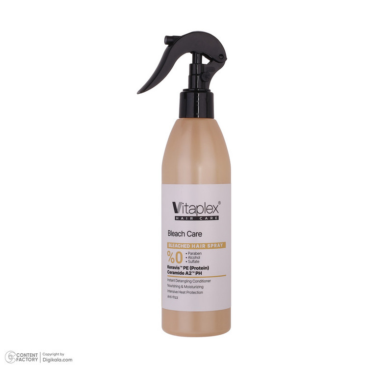 اسپری حالت دهنده مو با قدرت حفظ حالت مو 2 ویتاپلکس مدل Bleach Care 03 مناسب مو رنگ شده و آسیب دیده حجم 300 میلی لیتر
