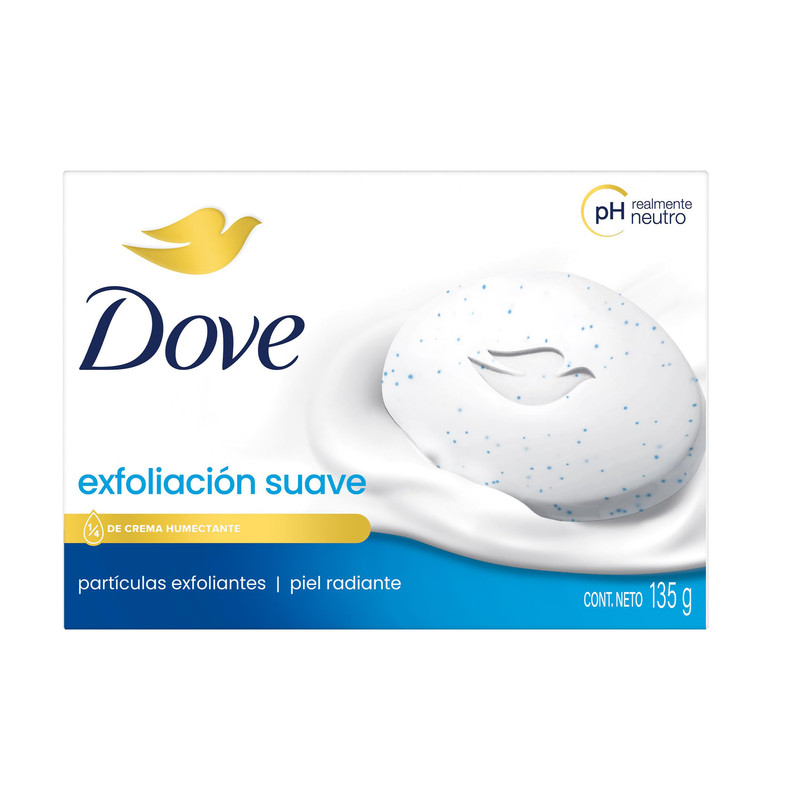 صابون شستشو مرطوب‌کننده صورت و بدن داو مدل exfoliating suave مناسب برای انواع پوست وزن 135 گرم