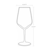 لیوان پایه دار پاشاباغچه مدل آلگرا کد 440065 بسته 6 عددی