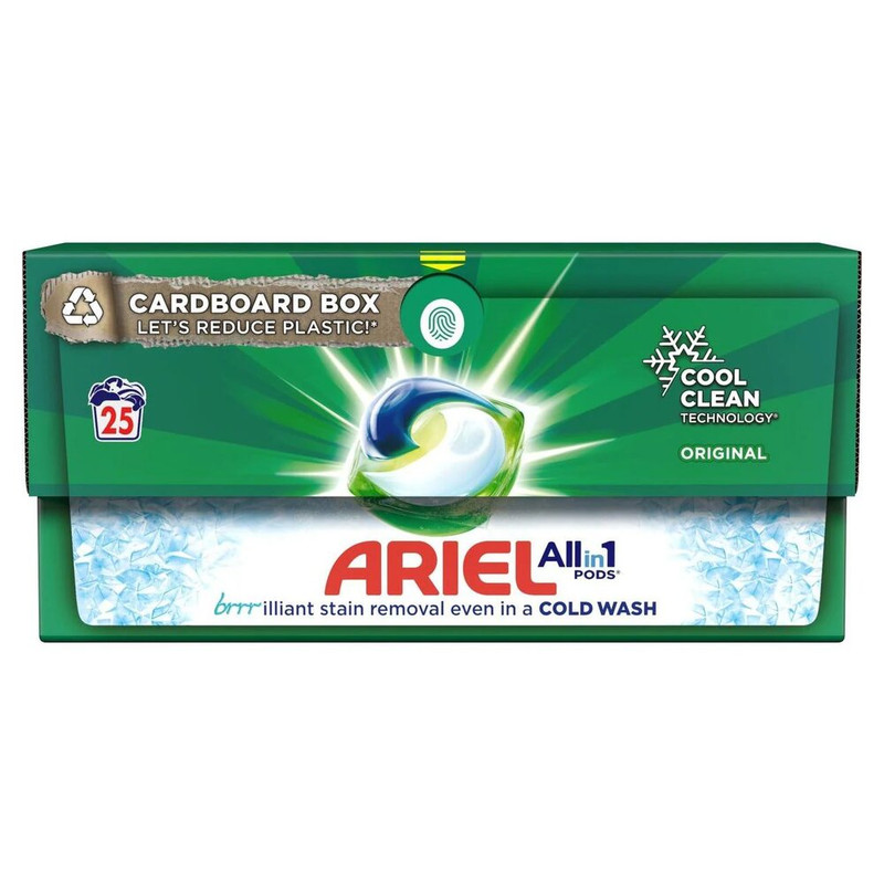 قرص ماشین لباسشویی آریل مدل All in 1 بسته 25 عددی
