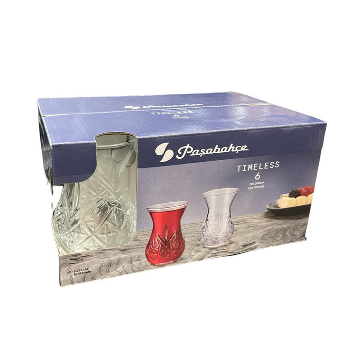 استکان پاشاباغچه مدل Timeless کد 42881 بسته 6 عددی