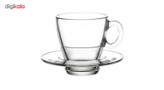 ست فنجان و نعلبکی پاشاباغچه مدلAqua کد 95040 -بسته 6 عددی