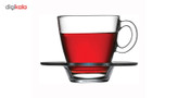 ست فنجان و نعلبکی پاشاباغچه مدلAqua کد 95040 -بسته 6 عددی