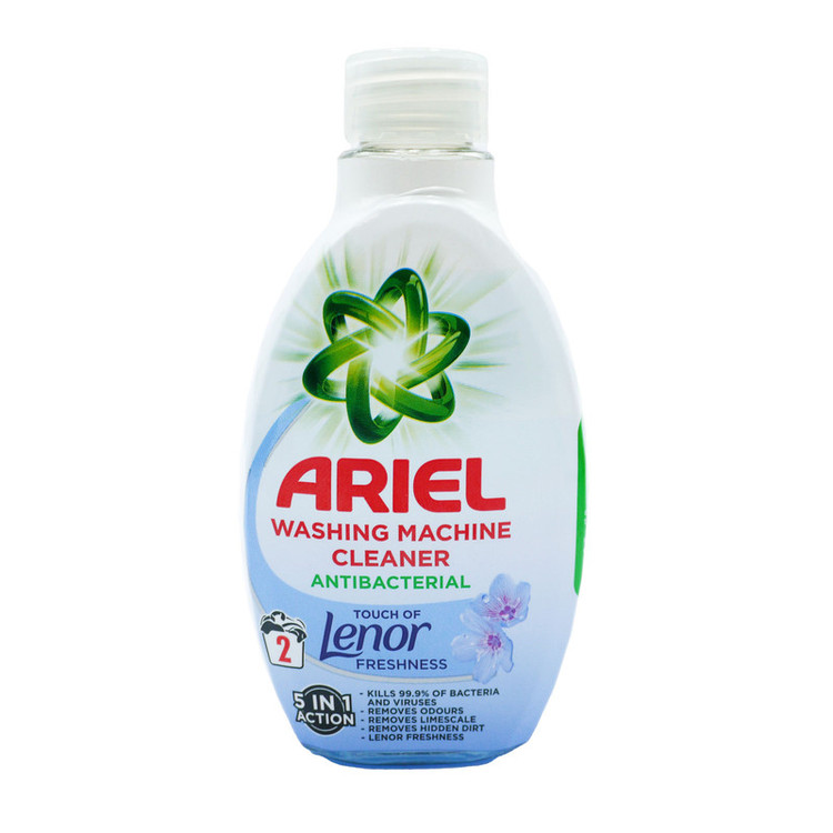 جرمگیر ماشین لباسشویی آریل مدل Lenor Cleaner با رایحه گل های بهاری حجم 250 میلیلیتر