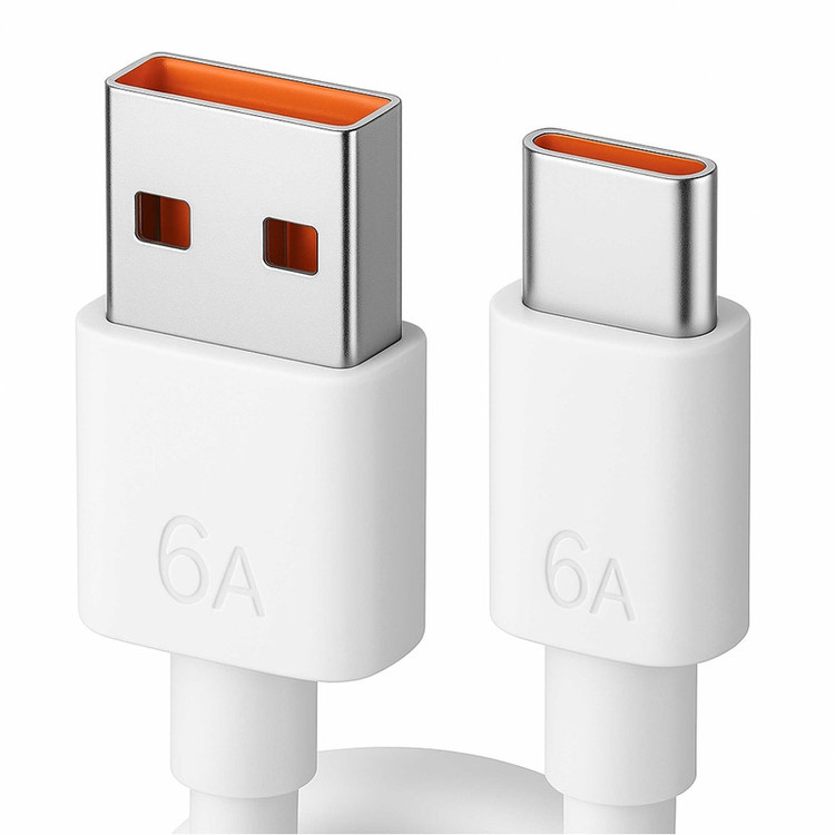 کابل تبدیل USB به USB-C مدل 6A فست شارژ طول 1 متر