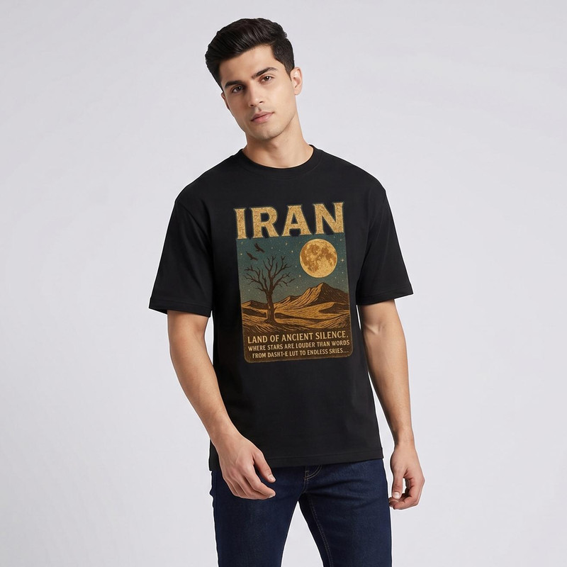 تی‌شرت آستین کوتاه مردانه مدل ایران زیبا کد c11
