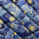 رو بالشی مدل ساتن ابریشم طرح ونگوک سایز 50*70 سانتی متر به همراه کش مو