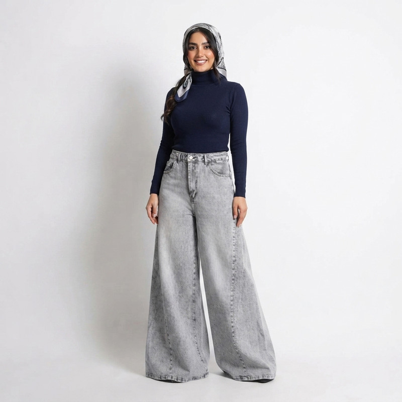 شلوار جین شافل زنانه مدل 292