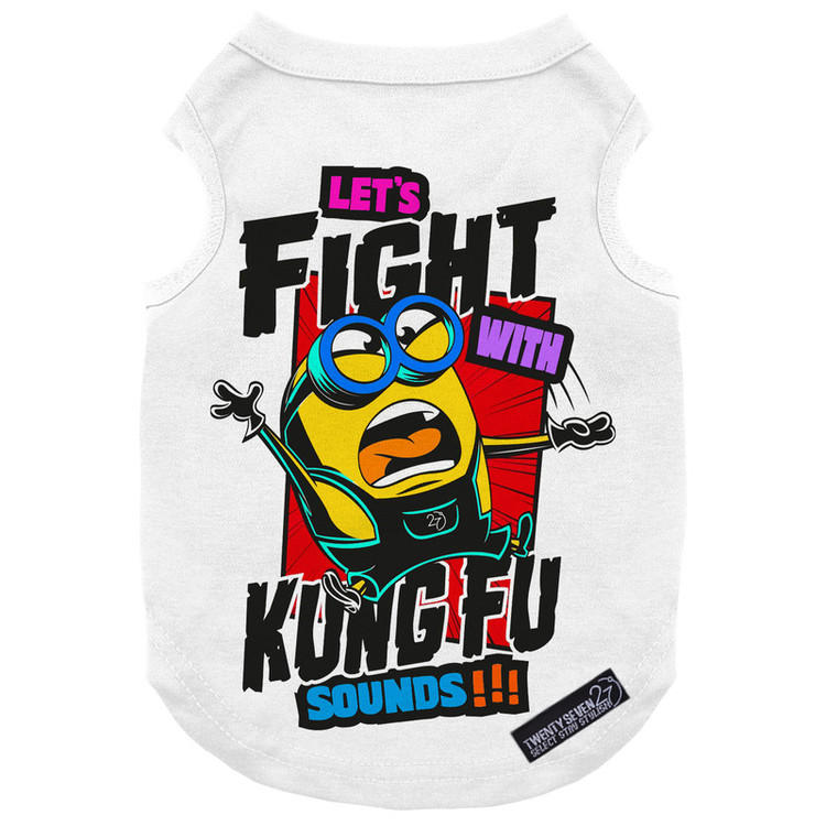 لباس سگ و گربه 27 طرح Lets Fight کد MH1400 سایز XL