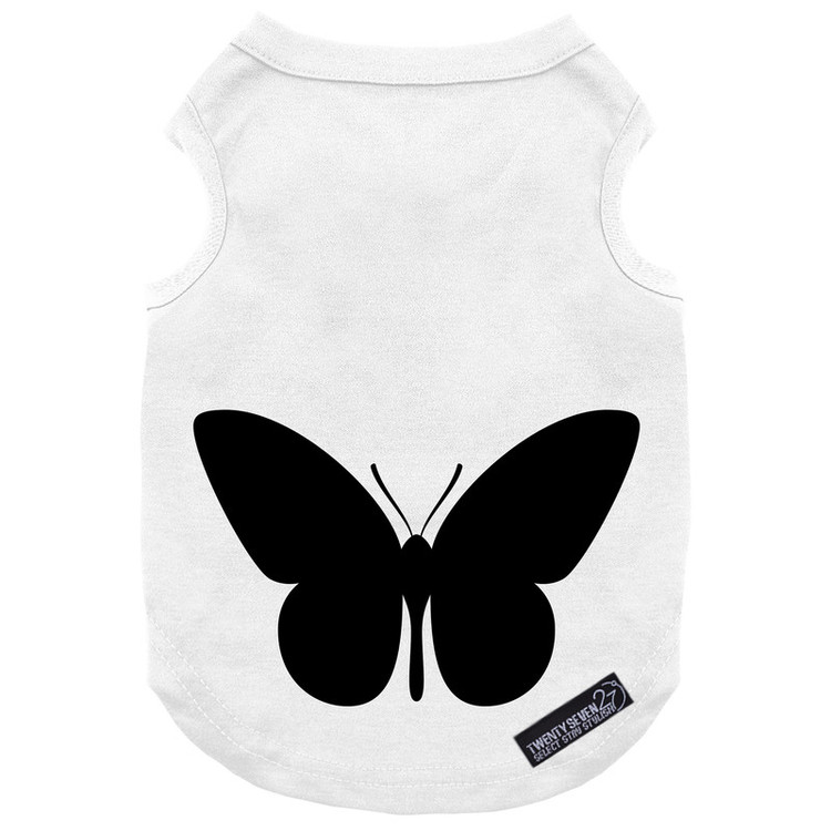 لباس سگ و گربه 27 طرح Moth Black Butterfly کد MH1517 سایز XL