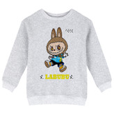 سویشرت دخترانه مدل X22 طرح LABUBU