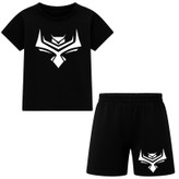 ست تیشرت آستین کوتاه و شلوارک راحتی پسرانه مدل جغد M58