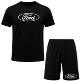 ست تیشرت آستین کوتاه و شلوارک راحتی مردانه مدل A107 طرح Ford