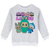 سویشرت دخترانه مدل X47 طرح LABUBU