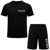 ست تیشرت آستین کوتاه و شلوارک راحتی مردانه مدل A34 طرح POLICE