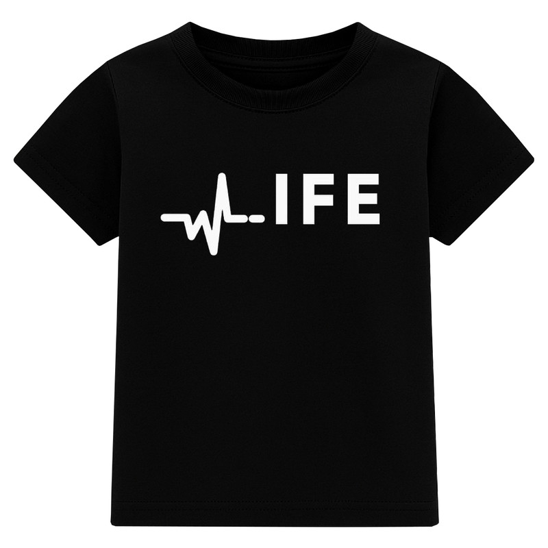 تی‌شرت آستین کوتاه پسرانه مدل LIFE کد A17
