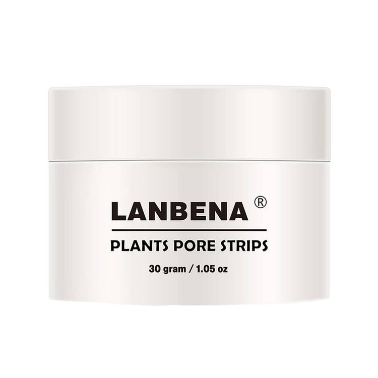 ماسک پاک کننده بینی کرمی لنبنا مدل PLANTS وزن 30 گرم بسته 60 عددی کوچککننده منافذ، رفع جوش سرسیاه، ضد حساسیت و مناسب استفاده روزانه