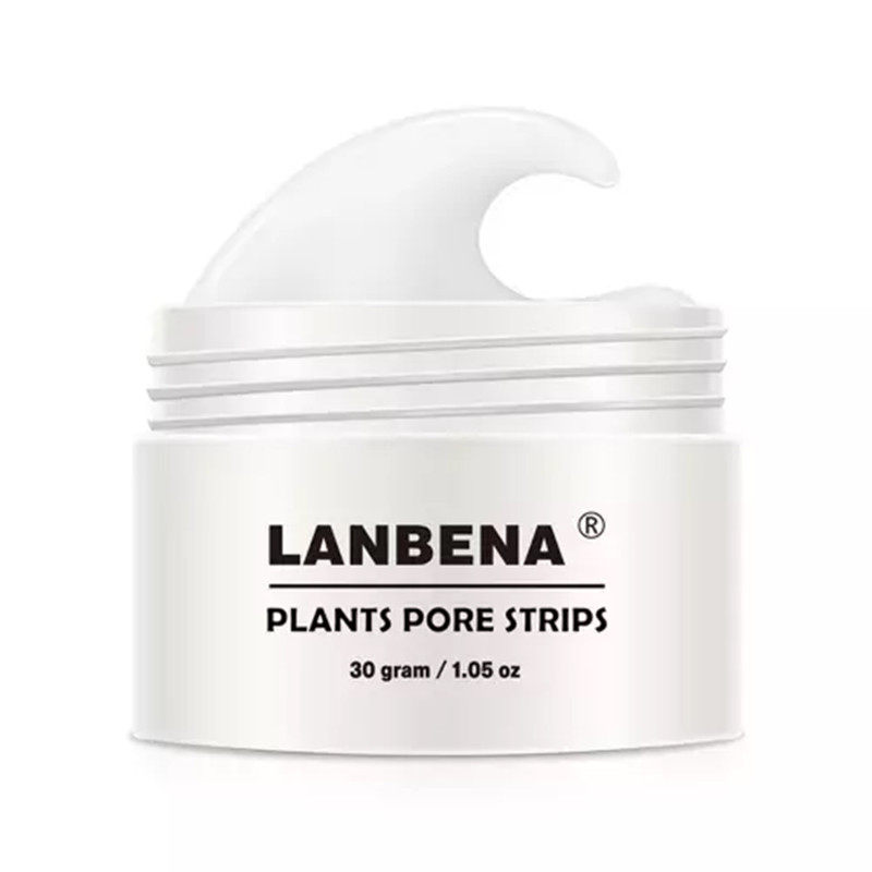 ماسک پاک کننده بینی کرمی لنبنا مدل PLANTS وزن 30 گرم بسته 60 عددی کوچککننده منافذ، رفع جوش سرسیاه، ضد حساسیت و مناسب استفاده روزانه