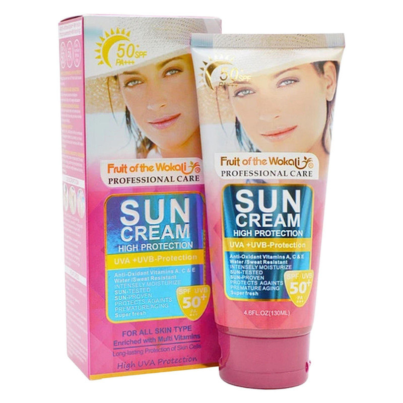کرم ضد آفتاب بدون رنگ وکالی SPF 50 مدل wl491 ‌مناسب انواع پوست‌ حجم 130 میلی‌لیتر