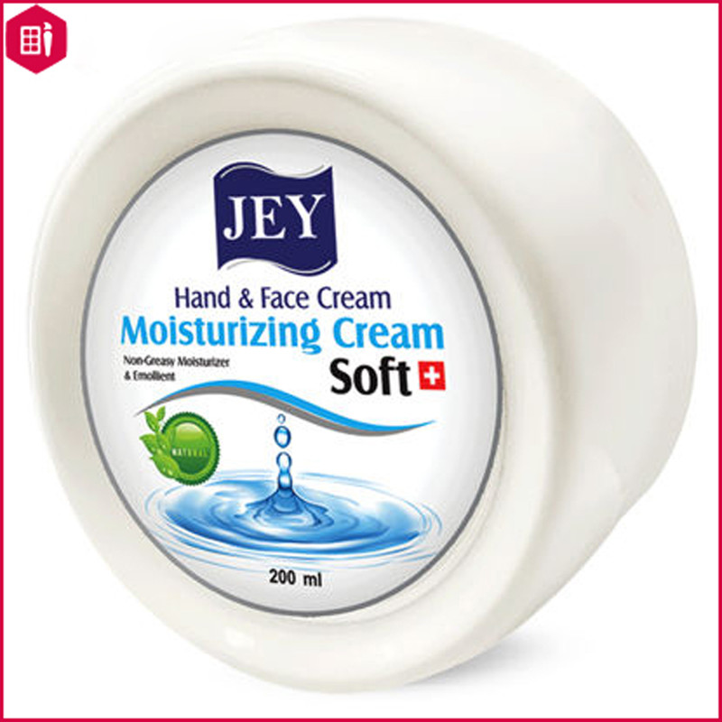 کرم مرطوبکننده دست و صورت جی مدل Soft مناسب انواع پوست حجم 200 میلیلیتر